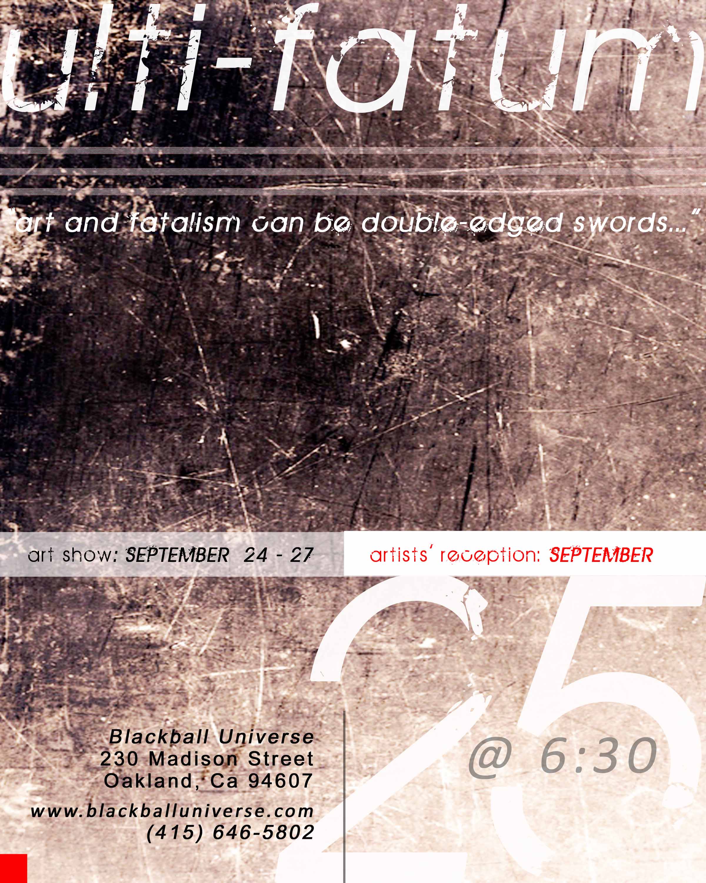 fatalism e-flyer - front